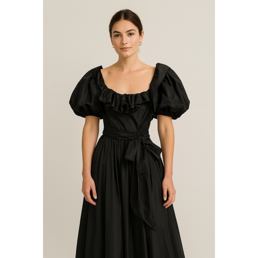 Argent Fille Ltd. Vintage 70s Puff Sleeve Dress